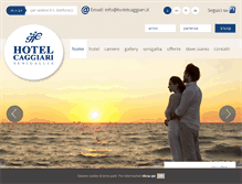 Tablet Screenshot of hotelcaggiari.it